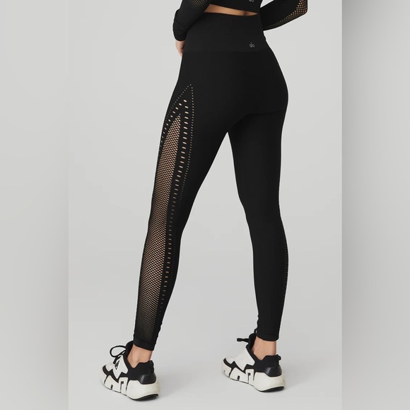 Alo Yoga Seamless High-Waist 7/8 Open Air Leggings - Picture 3 of 7